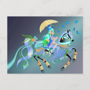 Carte postale de cheval enchanté personnalisé
