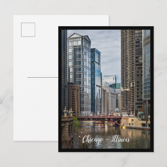 Carte postale de Chicago City, Illinois (Devant / Derrière)