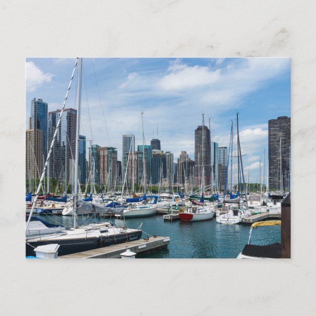 Carte postale de Chicago Harbor (Devant)