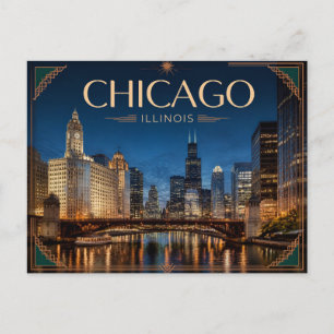 Carte postale de Chicago Illinois