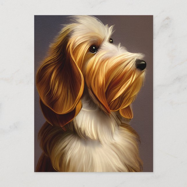 Carte postale de chien chiot Havanais mignon (Devant)