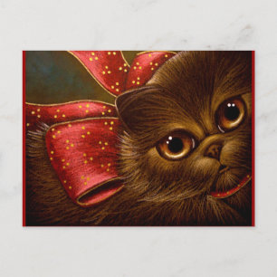 CARTE POSTALE DE CHOCOLATE PERSIAN CAT