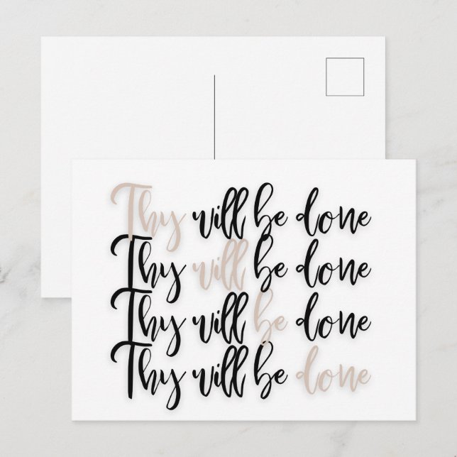 Carte postale de Christian Jesus Bible Verse (Devant / Derrière)