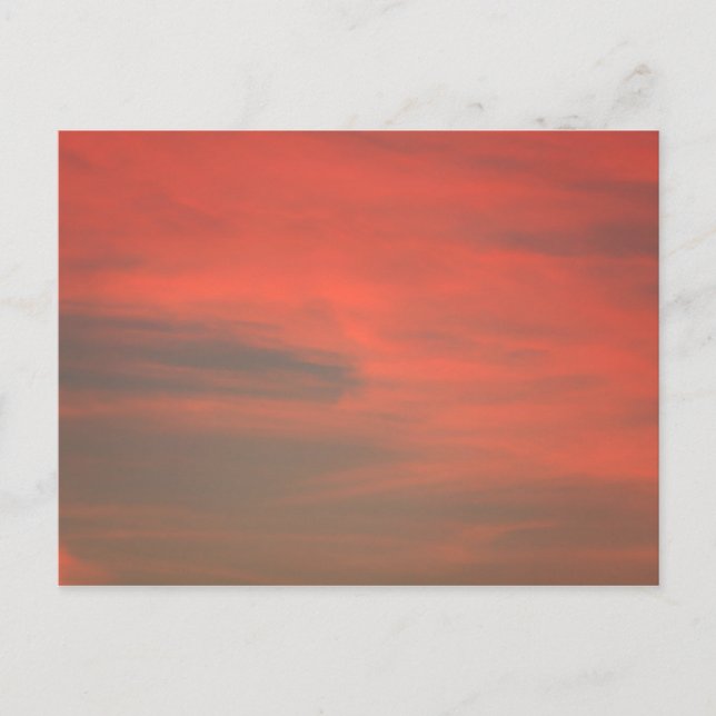 Carte postale de ciel rouge (Devant)