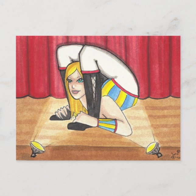 Carte postale de cirque et spectacle de théâtre Co (Devant)