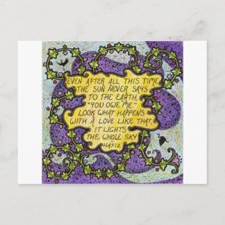 Carte postale de citation d'amour