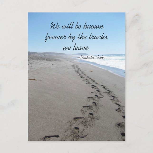Carte postale de citation de la tribu Dakota (Devant)