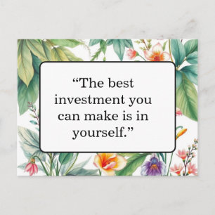Carte postale de citation motivante