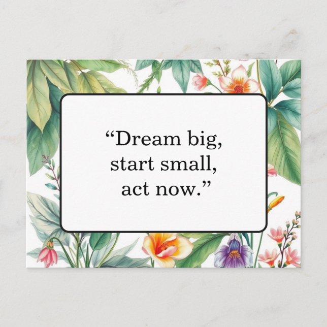 Carte postale de citation motivante (Devant)