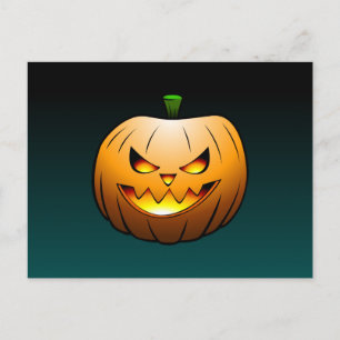 Carte postale de citrouille d'Halloween