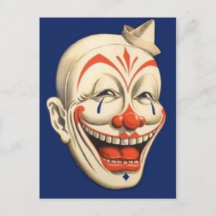 Carte postale de clown de cirque