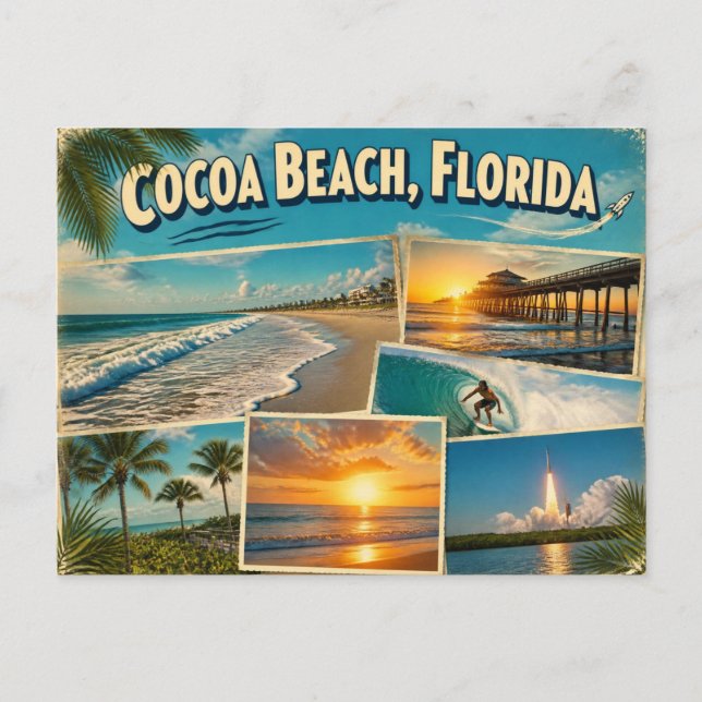 Carte postale de Cocoa Beach, Floride (Devant)