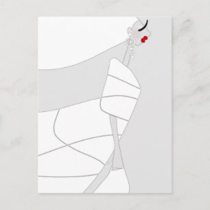 Carte postale de coloriage Glam Style Moderne Miss