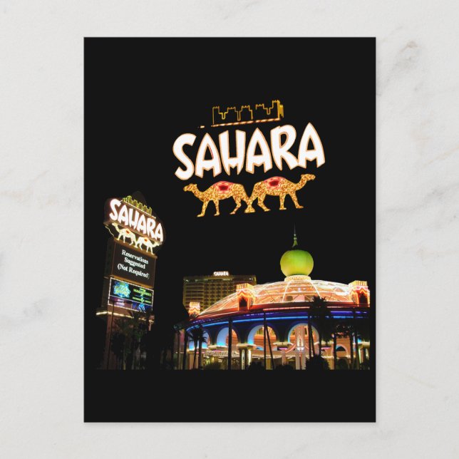 Carte postale de compilation du Sahara Las Vegas (Devant)