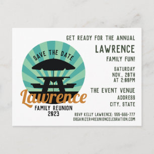 Carte postale de conception de réunion familiale