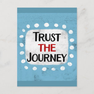 Carte postale de confiance au voyage
