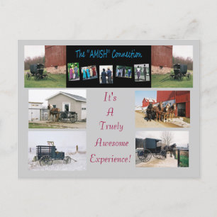 Carte postale de connexion "AMISH"
