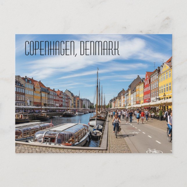 Carte postale de Copenhague Danemark (Devant)