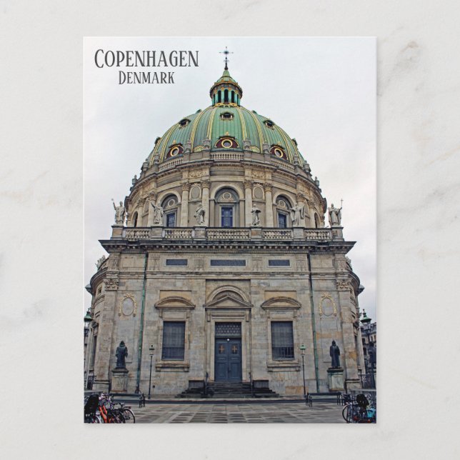 Carte postale de Copenhague/Église de marbre ! (Devant)