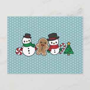 Carte postale de Corte Snow Pals