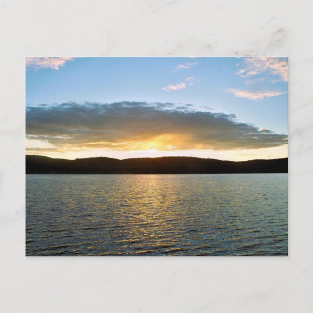Carte postale de coucher de soleil (Devant)