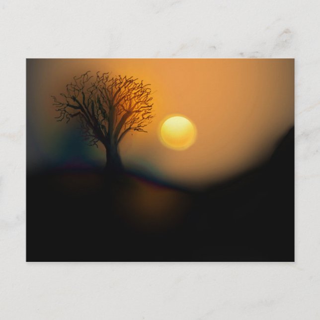 Carte postale de coucher de soleil (Devant)