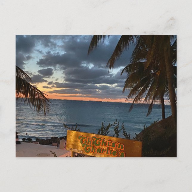 Carte postale de coucher de soleil à Chichi's'n Ch (Devant)