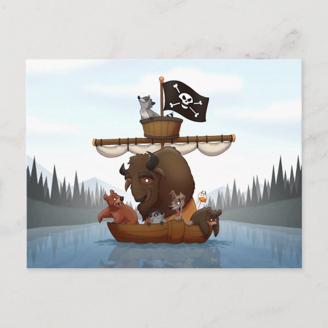 Carte postale de coup de pub de chutes du Niagara (Devant)