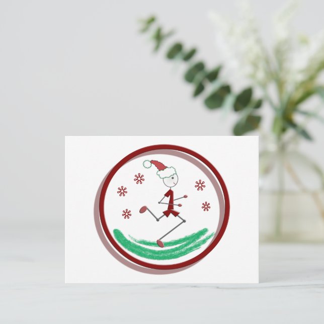 Carte postale de coureur de vacances (Debout devant)