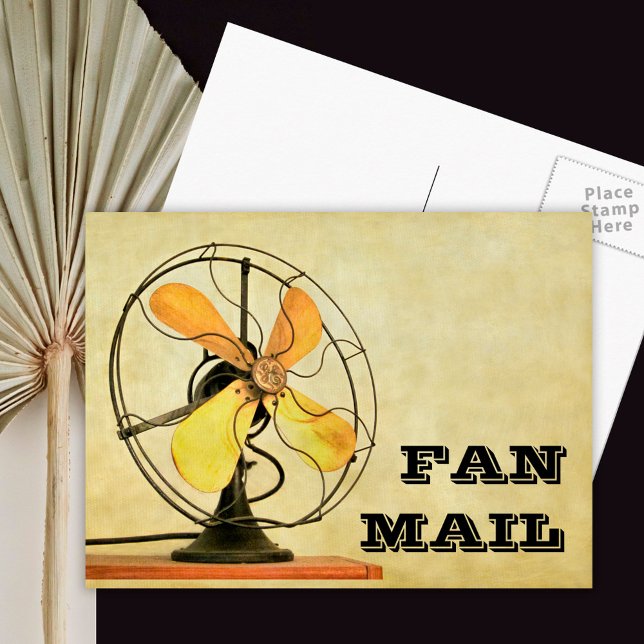 Carte postale de courrier de fan rétro (Créateur téléchargé)
