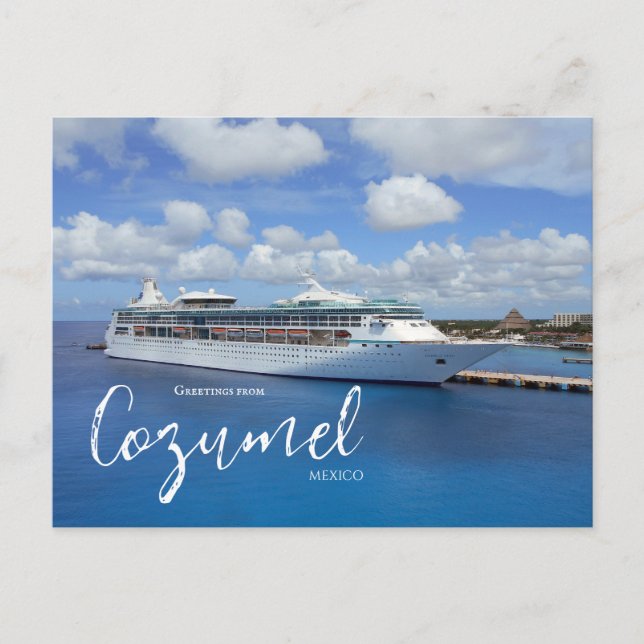 Carte postale de Cozumel au Mexique sur le thème d (Devant)
