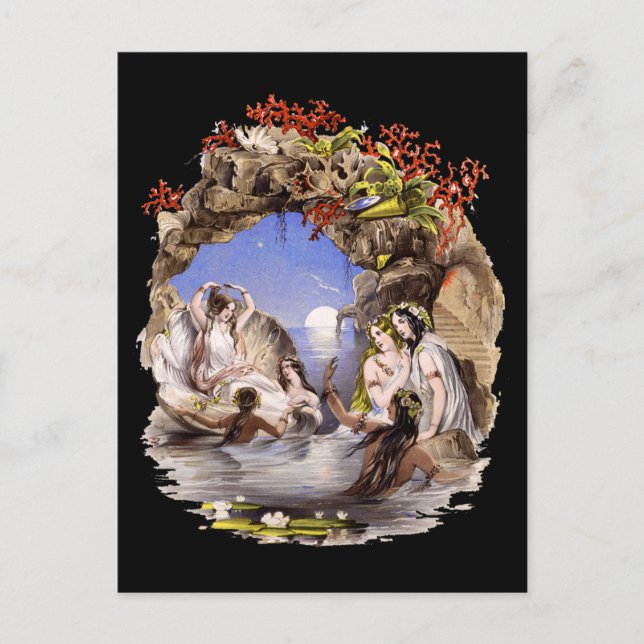 Carte postale de crique de sirène (Devant)