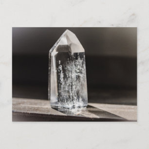 carte postale de cristal de quartz