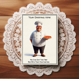 Carte postale de cuisine / chef personnalisable po