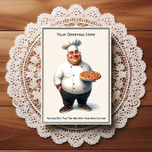 Carte postale de cuisine / chef personnalisable po