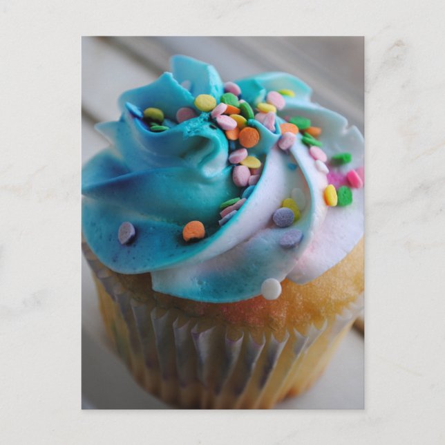 Carte postale de Cupcake colorée (Devant)