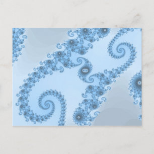 Carte postale de danse bleue