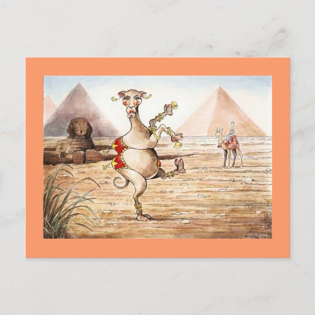 Carte postale de danse de chameau (Devant)