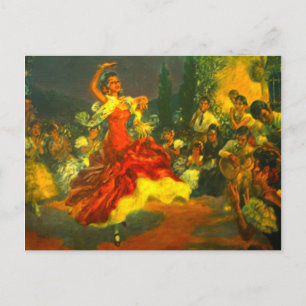 Carte postale de danseur flamenco