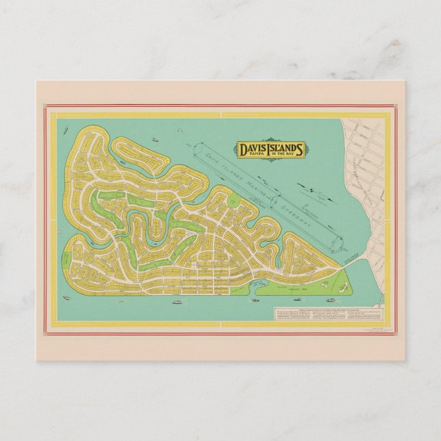 Carte postale de Davis Island Tampa FL (Devant)