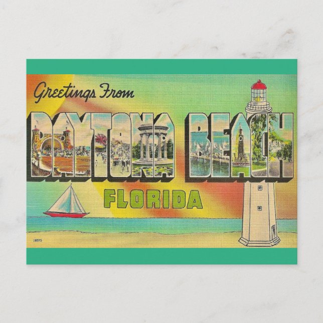 Carte postale de Daytona Beach (Devant)