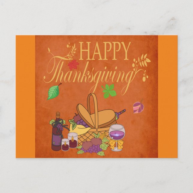 Carte postale de décoration d'automne (Devant)