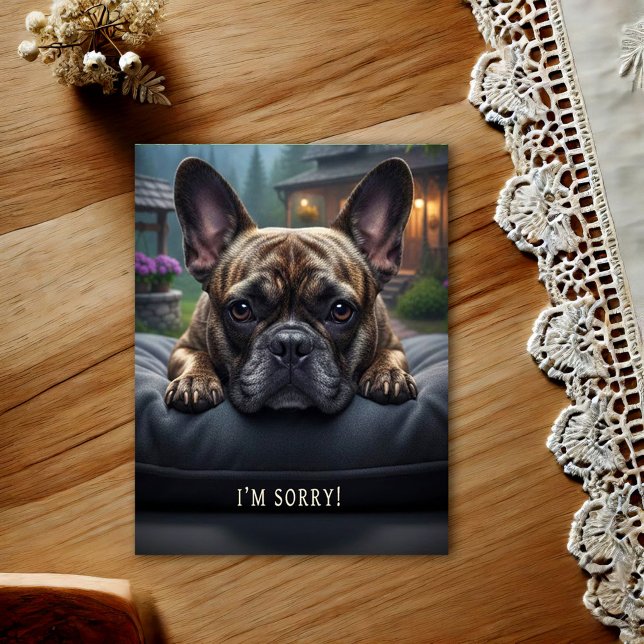 Carte postale de désolation pour Bouledogue França (Créateur téléchargé)
