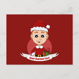 Carte postale de dessin animé de Noël