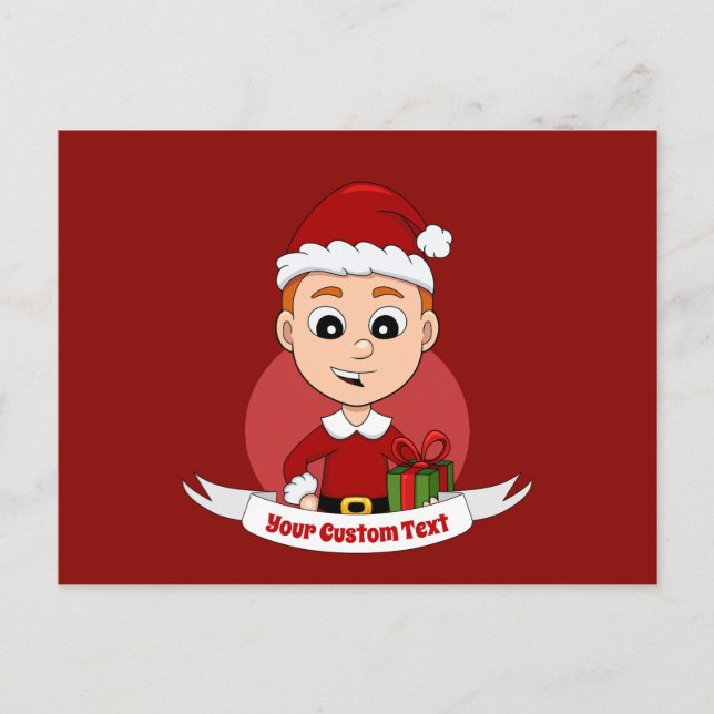 Carte postale de dessin animé de Noël (Devant)