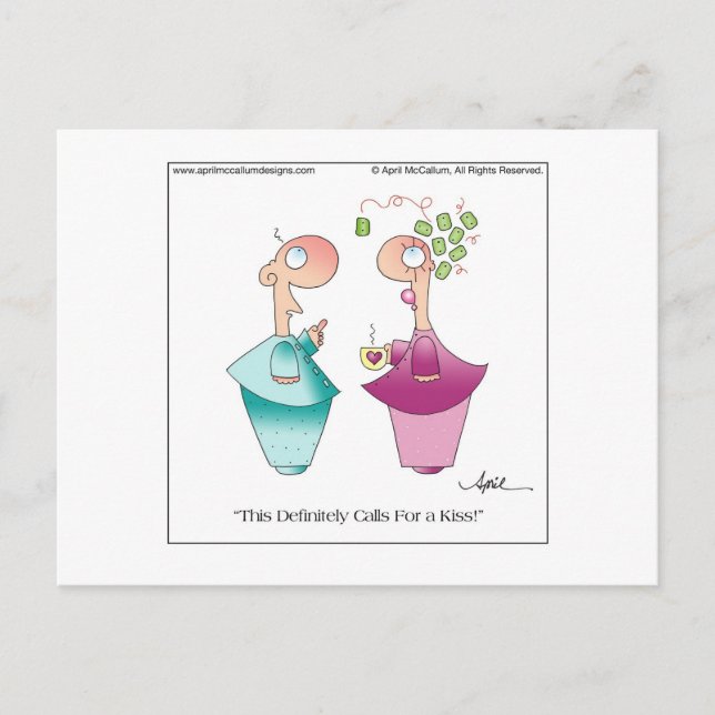 Carte postale de dessin animé "Guimauve" par April (Devant)