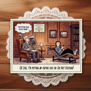 Carte postale de dessin animé humoristique de cabi