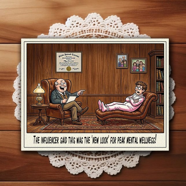 Carte postale de dessin animé humoristique de cabi (Créateur téléchargé)