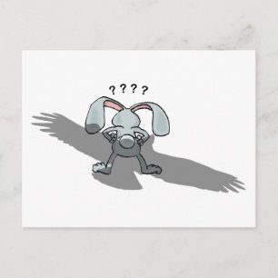 ? ? ? ? ?... Carte postale de dessin sur lapin