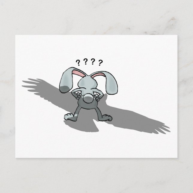 ? ? ? ? ?... Carte postale de dessin sur lapin (Devant)